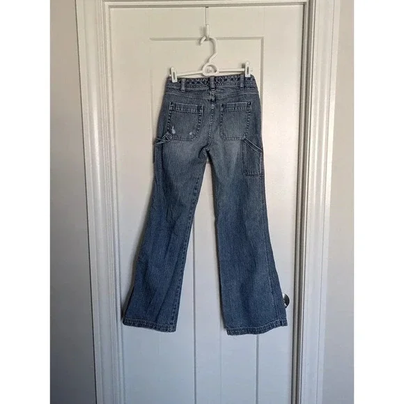 Vintage Abercrombie cargo jeans kid 14/ adult 2 - Picture 3 of 9
